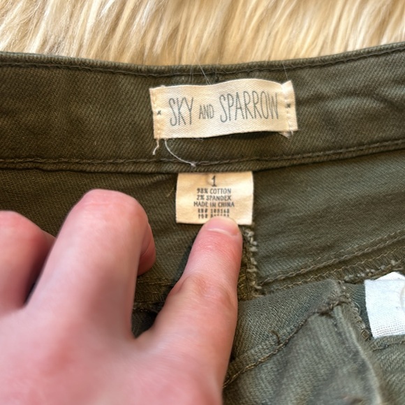 SKY&SPARROW Green Mini Skirt - Picture 7 of 7